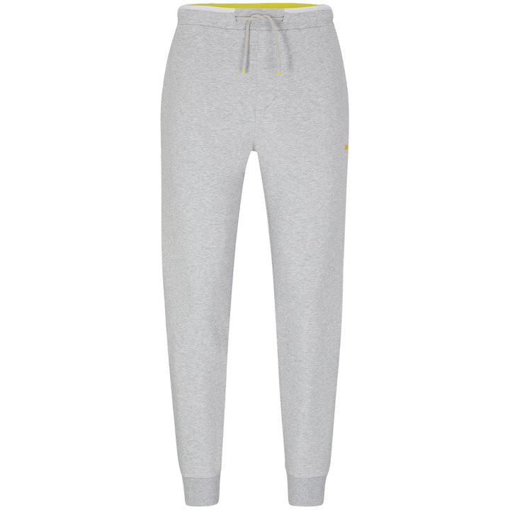 BOSS Cotton-Blend Tracksuit Bottoms With Side-Stripe Tape Light Grey