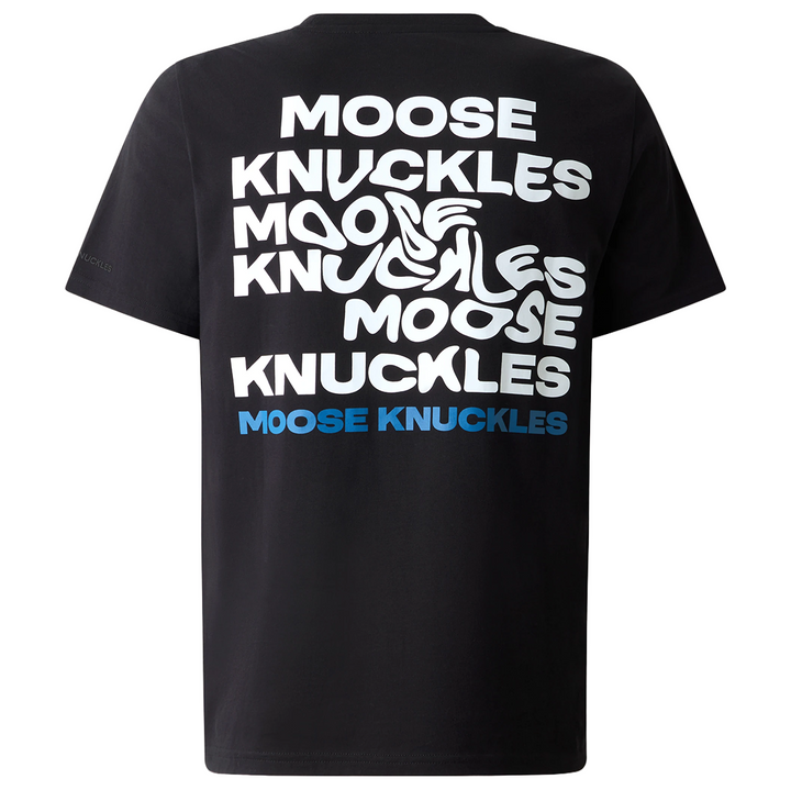 Moose Knuckles VISIONARY LOGO T-SHIRT - BLACK