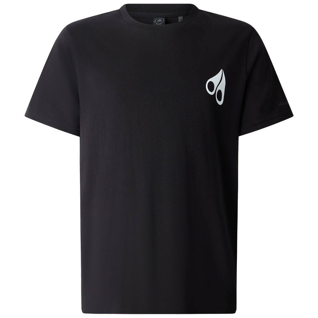 Moose Knuckles VISIONARY LOGO T-SHIRT - BLACK