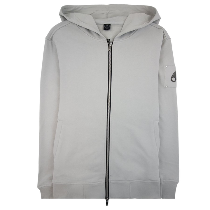 Moose Knuckles Hartsfield Zip Up Hoodie - GREY
