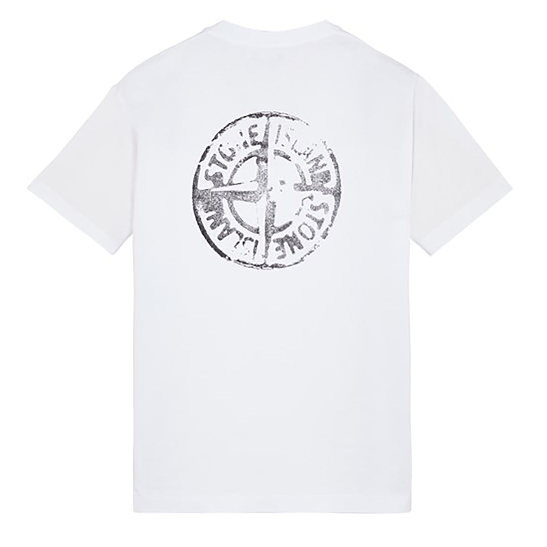 Stone Island Compass logo-print cotton T-shirt White