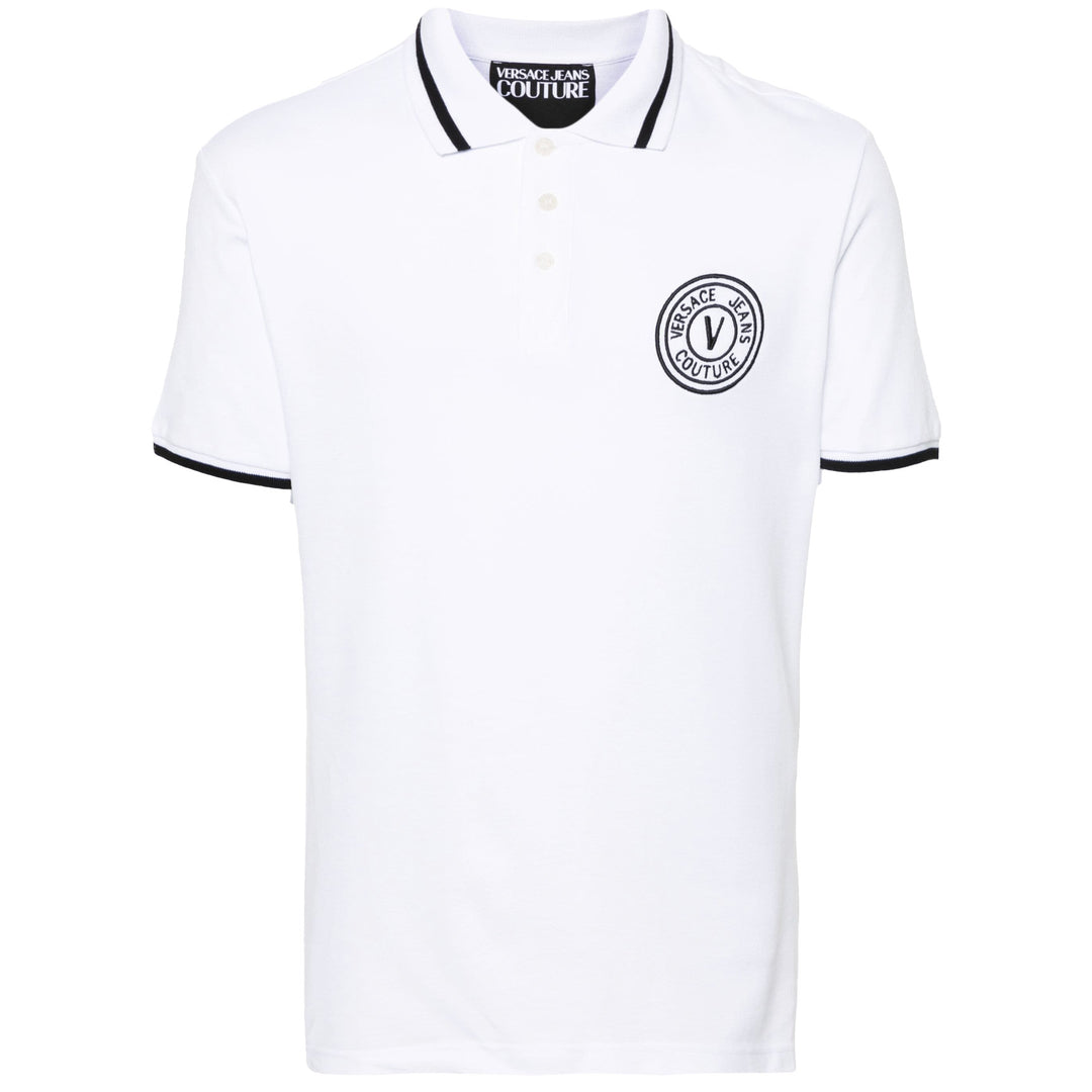Versace Jeans Couture V-Logo Polo - White