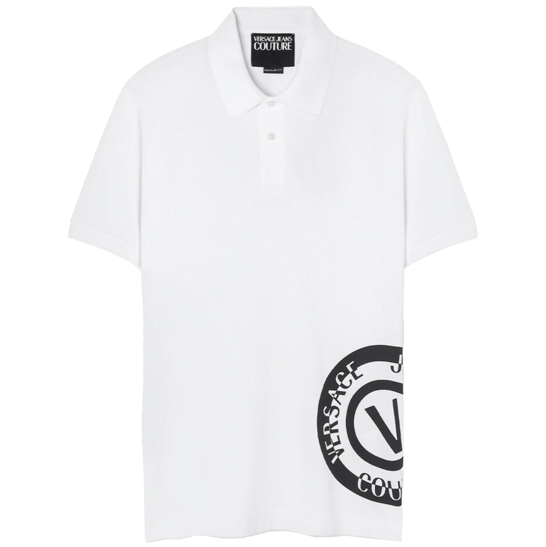 Versace Jeans Couture Emblem Logo Polo - White