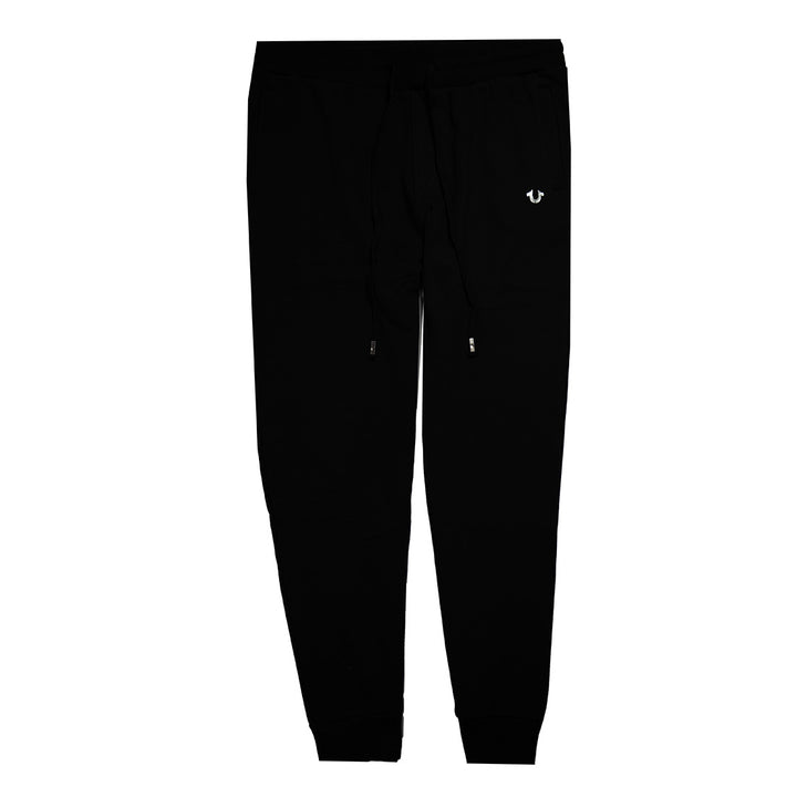 True Religion foil logo sweat pants black