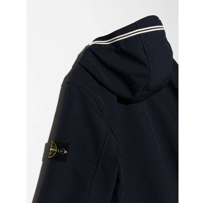 Stone Island Junior Soft Shell Jacket Navy