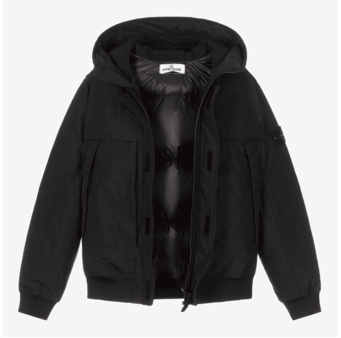 Stone Island Junior Down Jacket Maze Fashion