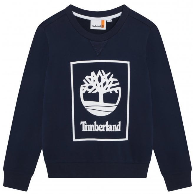 Timberland Kids Logo Print Fleece Sweatshirt