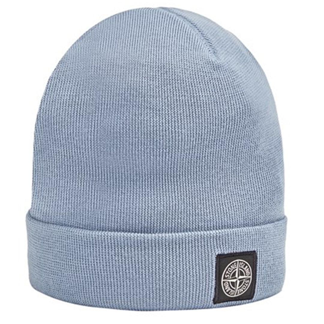 stone island blue beanie