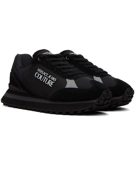 Versace Jeans Couture Logo Print Runners Black