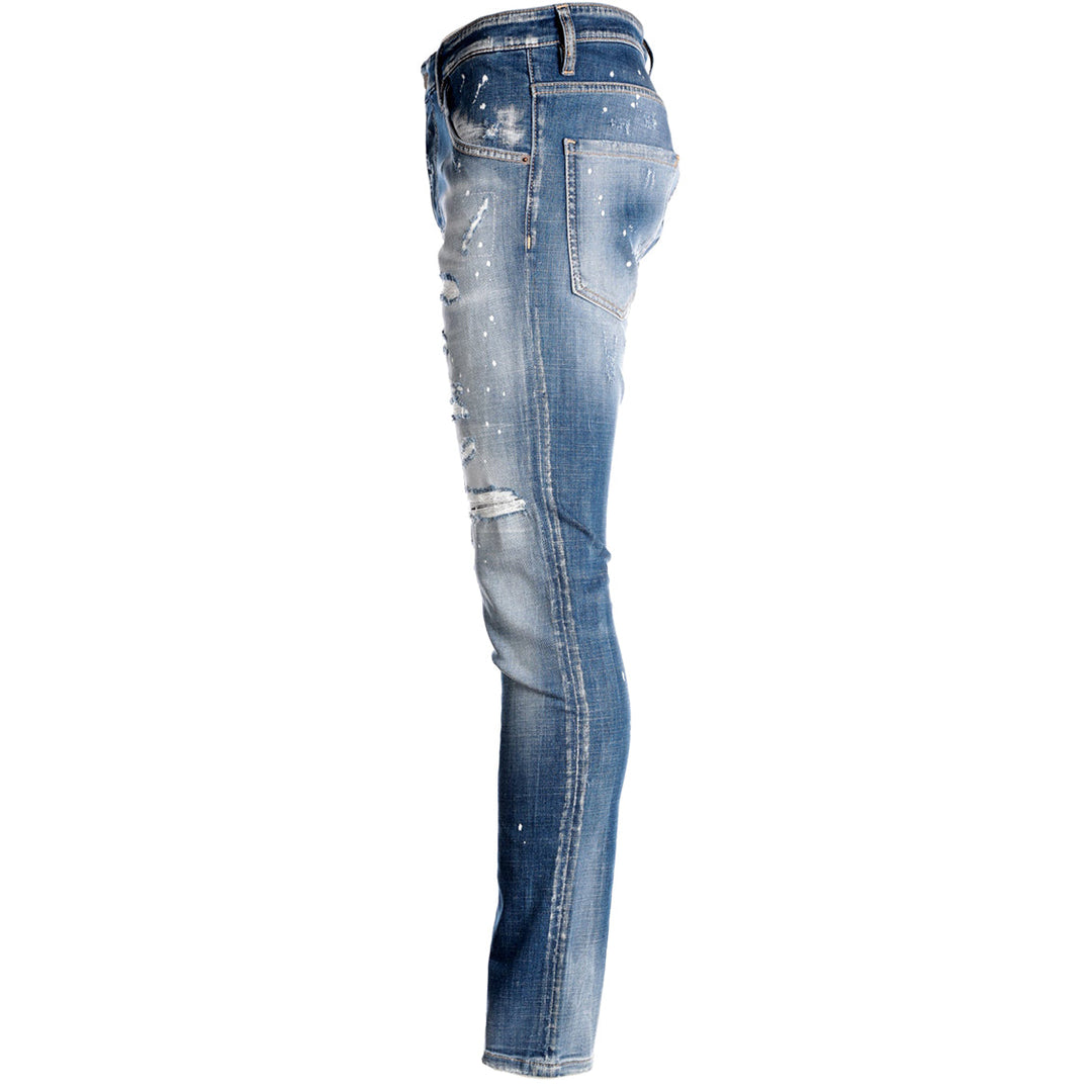 7TH HVN Yorker Distressed Jeans Blue