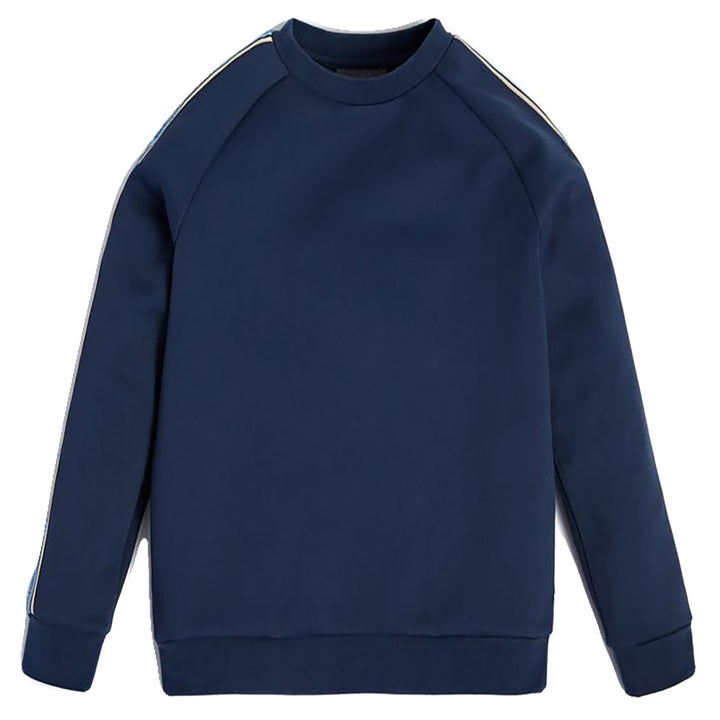 GUESS KIDS-BOYS TAPE LOGO SWEATSHIRT NAVY
