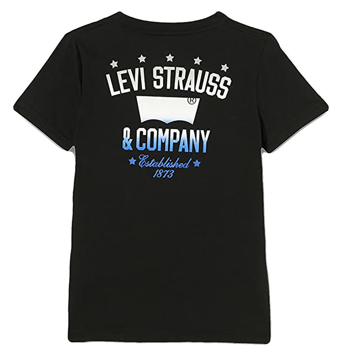 LEVI'S KIDS-BOYS GRAPHIC PRINT T-SHIRT BLACK