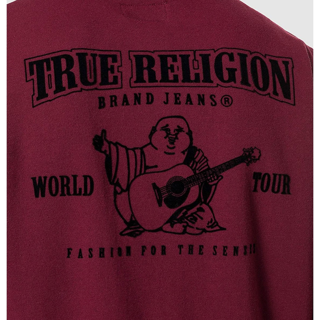 True Religion velvet logo red