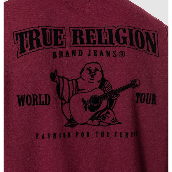 True Religion velvet logo red