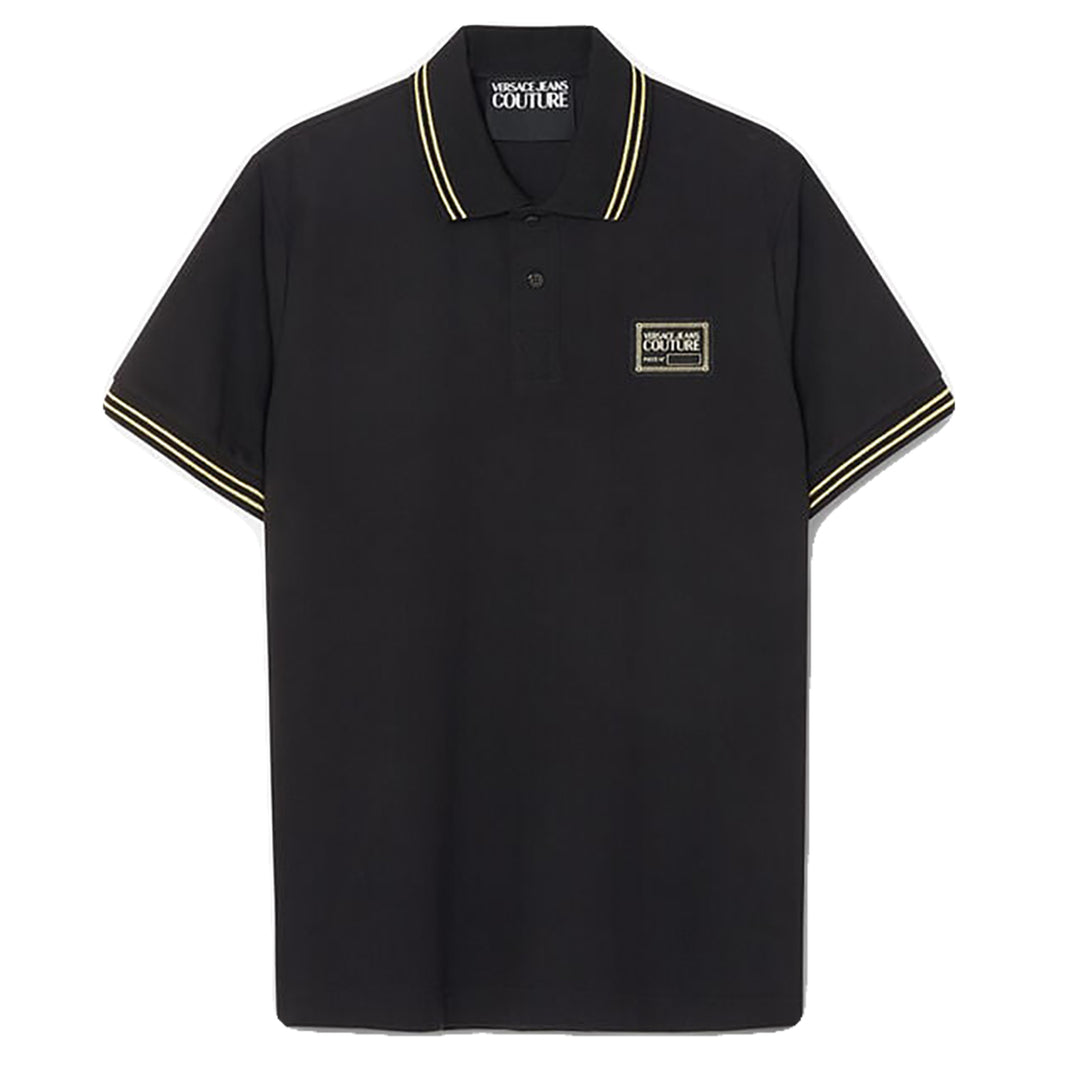 VERSACE JEANS COUTURE PIECE NUMBER POLO BLACK
