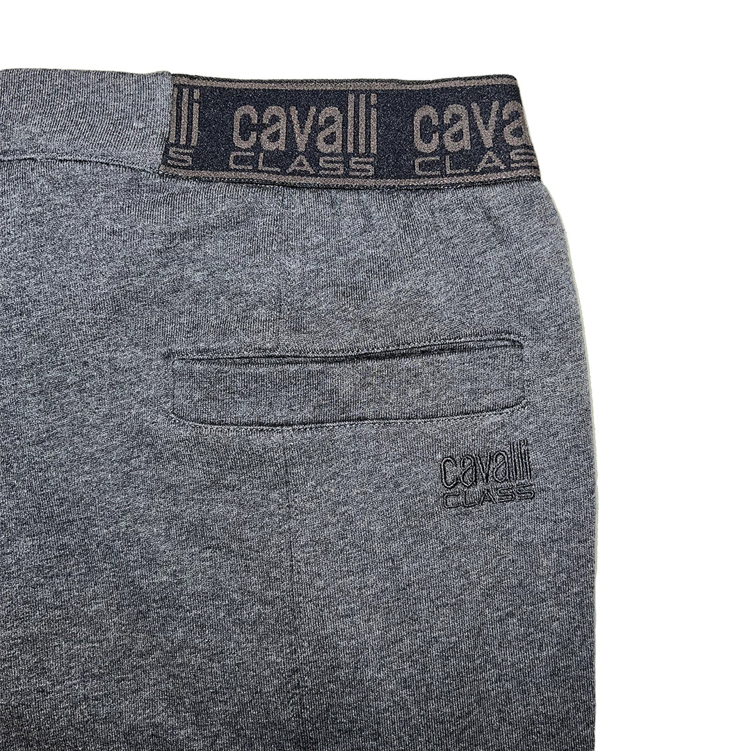 Cavalli Class Elastic Logo Sweat Pants Grey