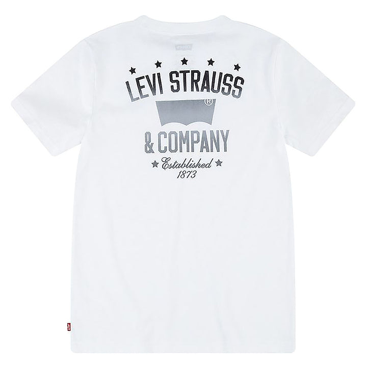 LEVI'S KIDS-BOYS GRAPHIC PRINT T-SHIRT WHITE