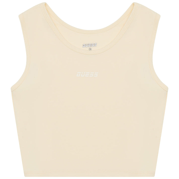 GUESS KIDS-GIRLS ECO ACTIVE TOP BEIGE