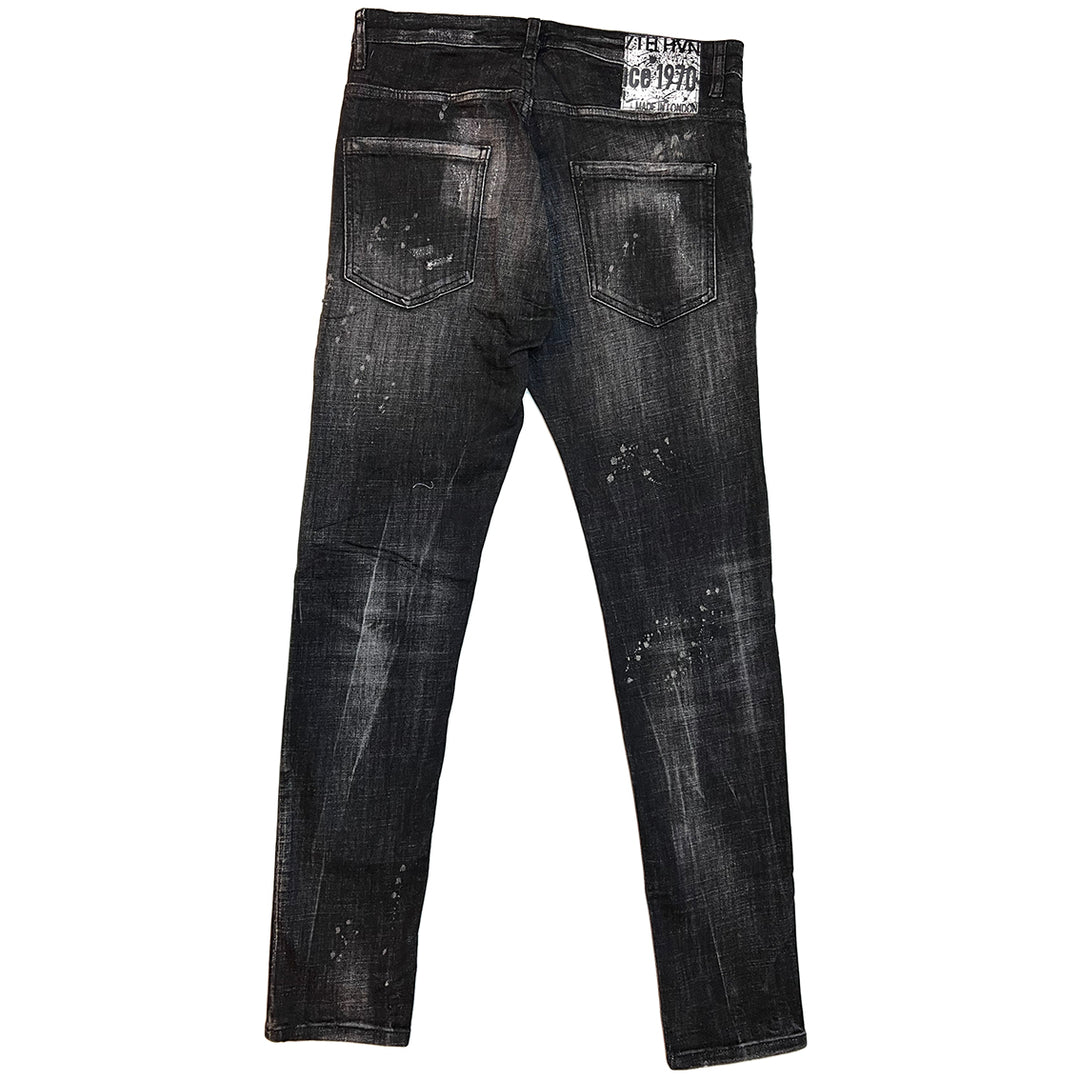 7THHVN Ripped detailing Jeans  BLACK