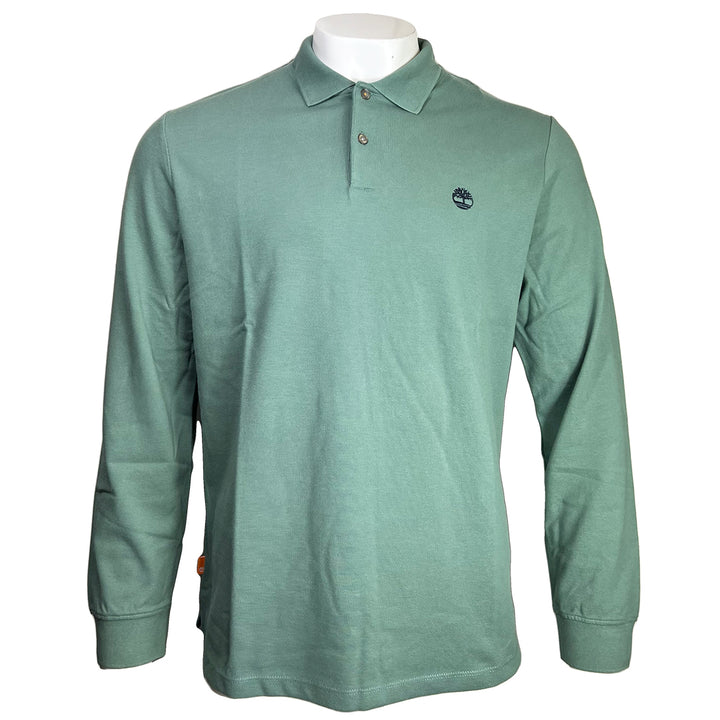 Timberland Millers River Pique Long Sleeve Polo Green