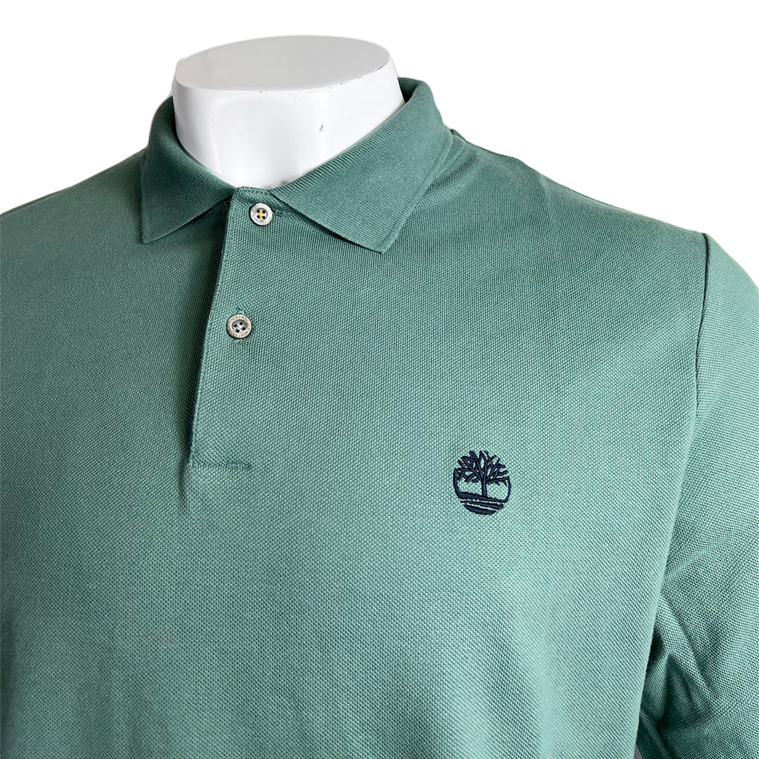 Timberland Millers River Pique Long Sleeve Polo Green