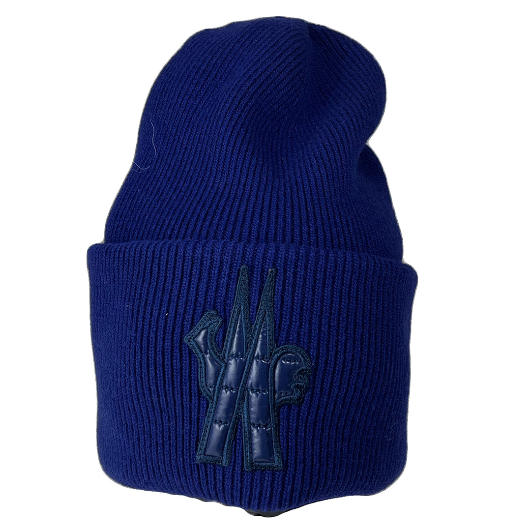 Moncler Grenoble Men's Blue Wool Logo Beanie Blue – Maze Fashion