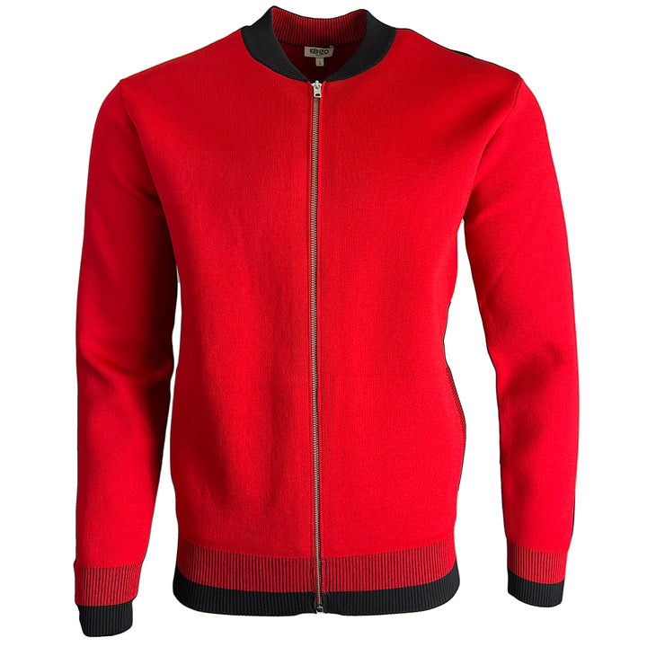 Kenzo Zipped Bomber Jacket Red