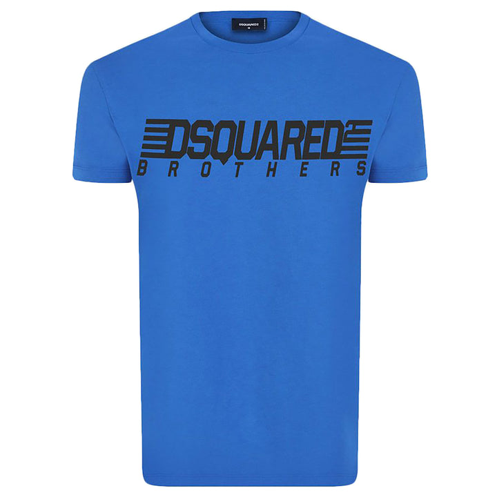 Dsquared2 "Brothers" Logo T-Shirt Blue
