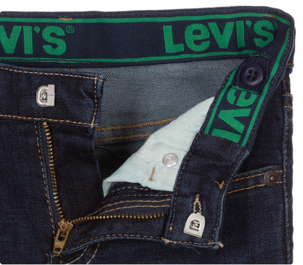 LEVI'S KIDS-BOYS 510 SKINNY FIT JEANS DARK-BLUE WASH