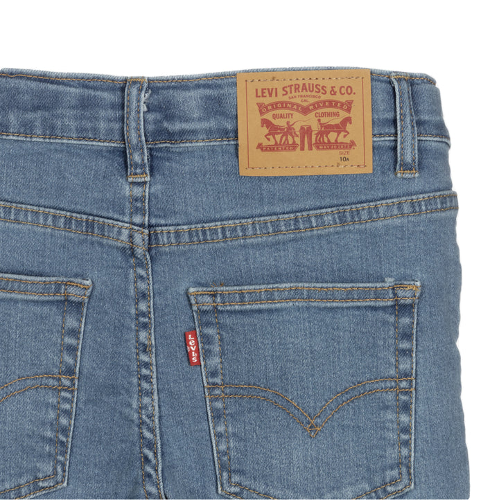 LEVI'S KIDS-BOYS SKINNY TAPER JEANS LIGHT-BLUE WASH