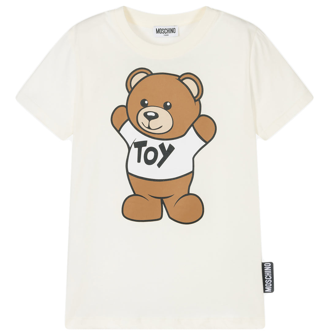 MOSCHINO KID-TEEN TEDDY BEAR T-SHIRT WHITE