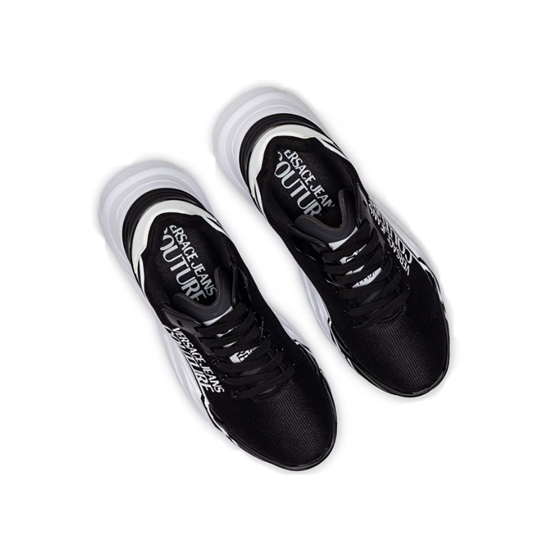 Versace Jeans Couture Logo Printed Trainers Black