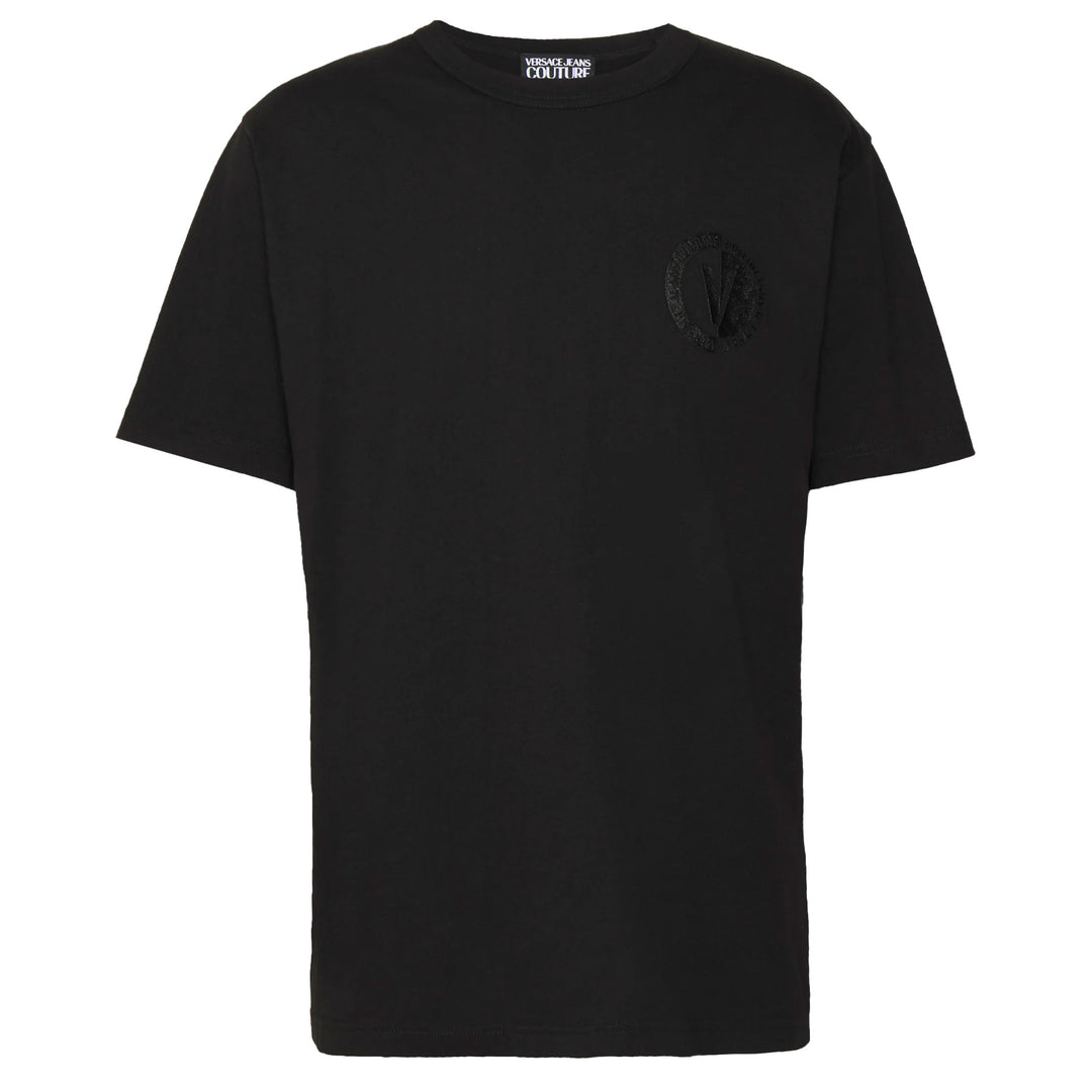 Versace Jeans Couture new v-emblem logo t-shirt black