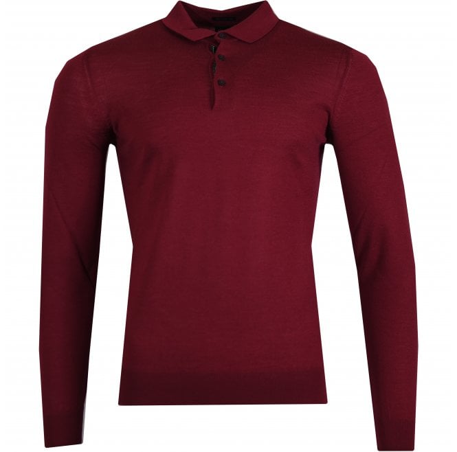 Hugo Boss Dimauro Wool Long Sleeve Polo