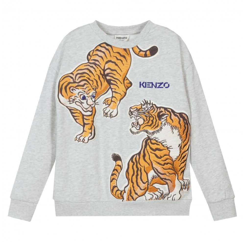 Kenzo boys Tiger Motif Sweatshirt