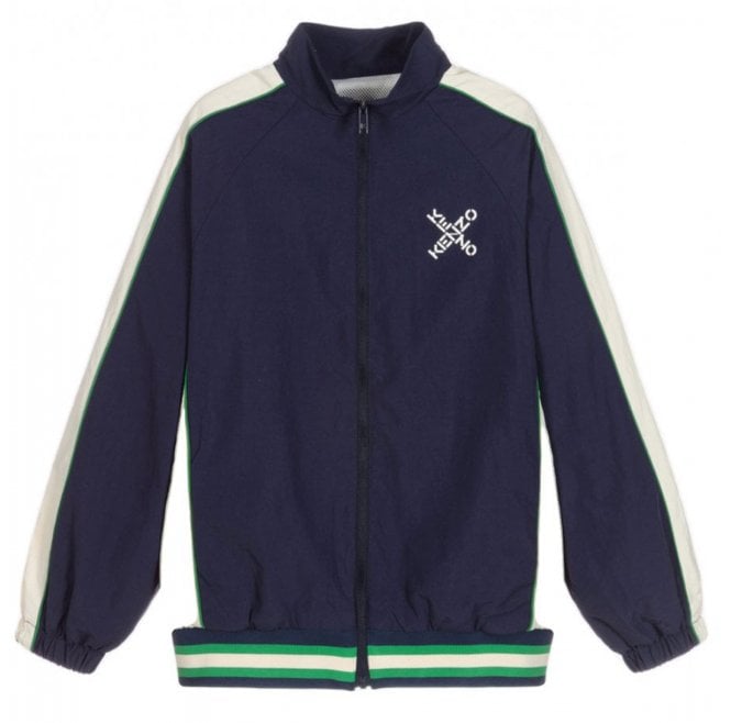 Kenzo Boys Zip-up Logo Print Sweatshirt