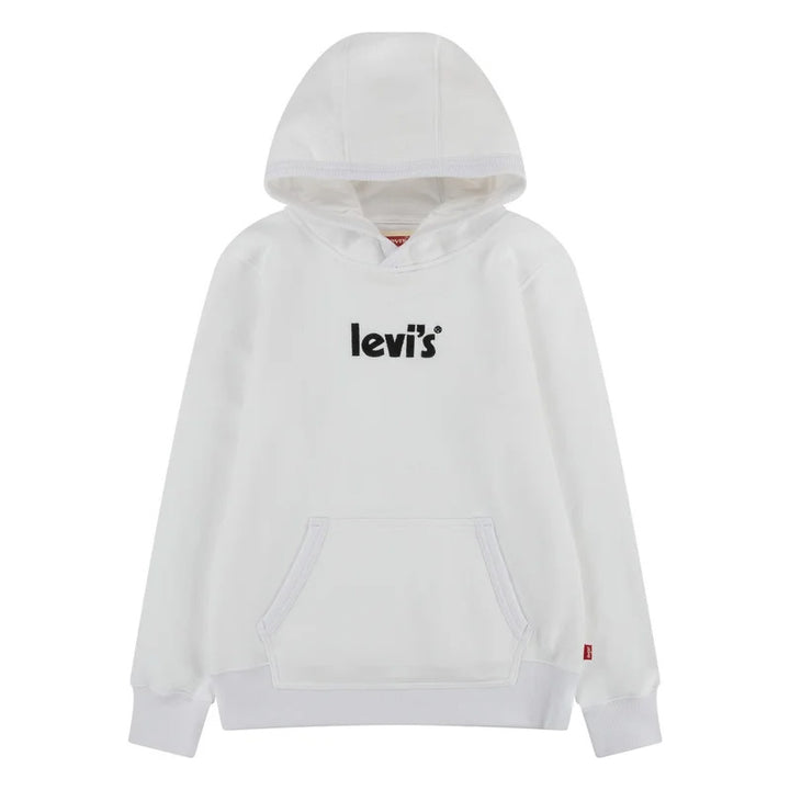 Levis embroidered logo hoodie white