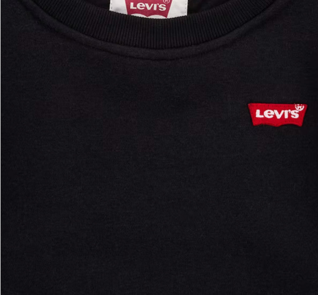 Levis kids classic crewneck sweatshirt black