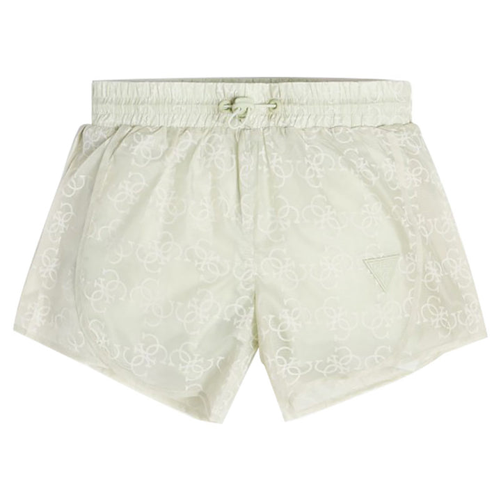 GUESS KIDS-GIRLS ALL-OVER LOGO PRINT SHORTS MINT