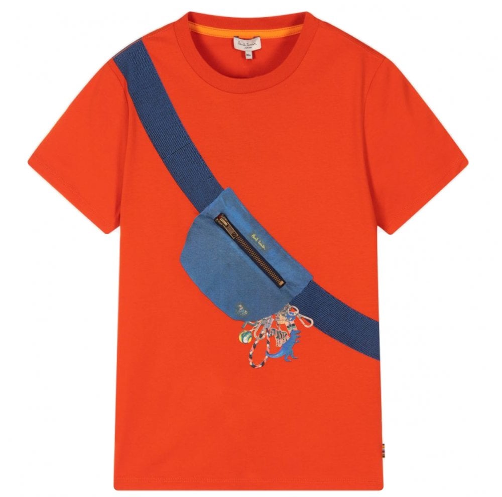 Paul Smith Kids Zip-Bag Print T-shirt
