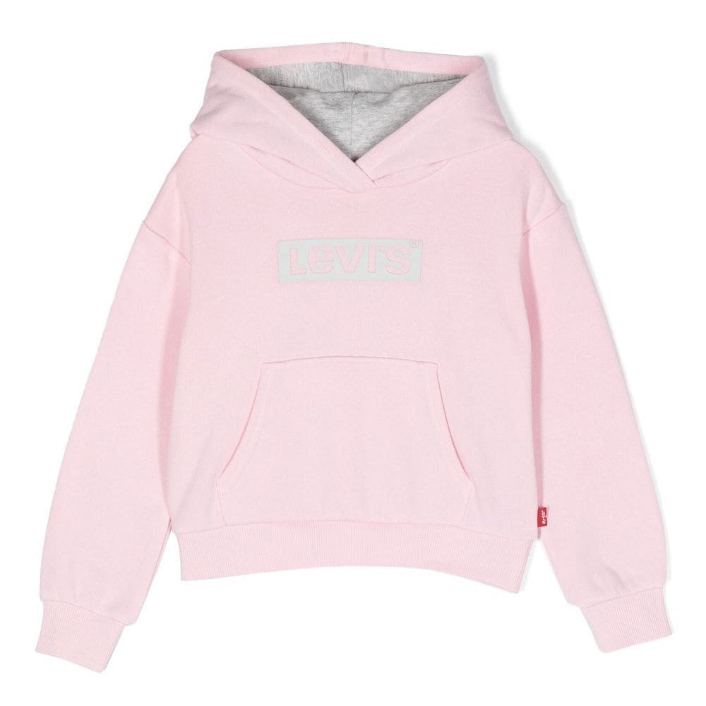 Levis kids girls logo print hoodie pink