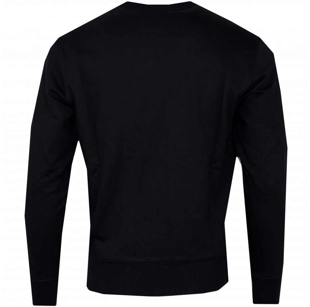 Versace Jeans Couture Logo Crew-neck Sweatshirt Black