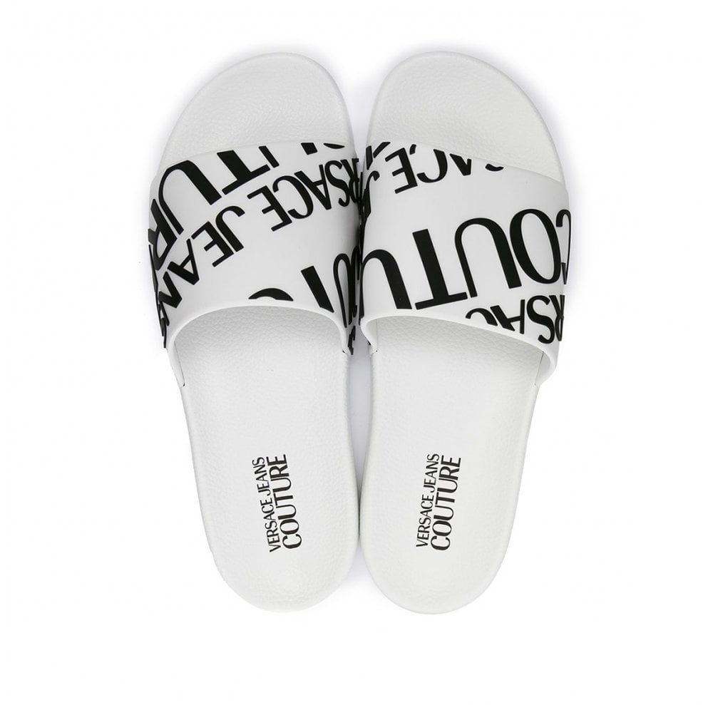 Versace Jeans Couture Logo-Print Sliders