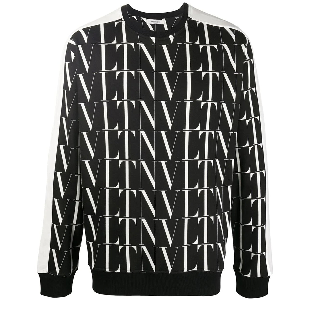 Valentino All Over Print Sweatshirt Black